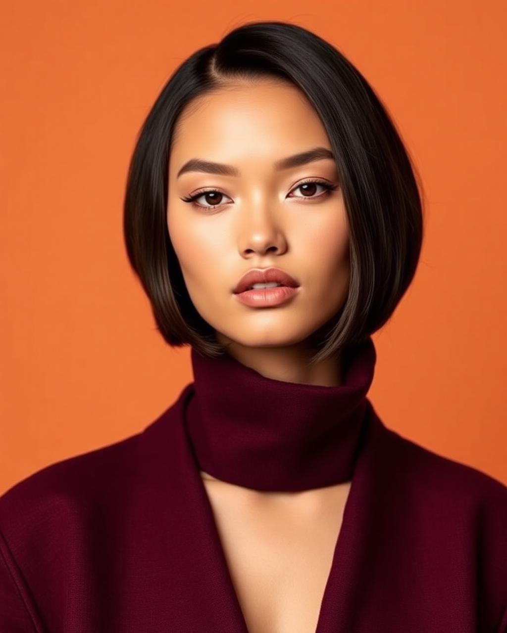 Sleek bob střih